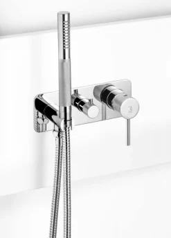 Grifo De Ducha Mural 3 Vías Trama Cromo Con Accesorios De Ducha – 4979200 – Galindo