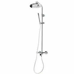 Grifo De Ducha Termostática Con Columna Pysa Rociador 250 Mm Abs Y Flexo PVC – 50049700 – Galindo