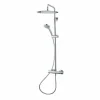 Grifo De Ducha Termostática Con Columna Pysa Lux Blanco Rociador 300 Mm – 50059502 – Galindo – LuxCover