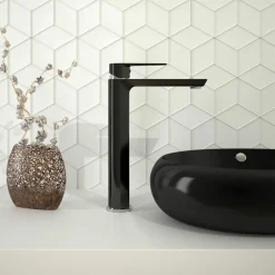 Grifo De Lavabo Alto Aroha Cromo Con Desagüe Semiautomático – 4604500 – Galindo