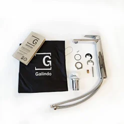 Grifo De Lavabo Alto Aroha Cromo Con Desagüe Semiautomático – 4604500 – Galindo