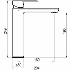Grifo De Lavabo Alto Blanco – Zip Plus – 2155511 – Galindo