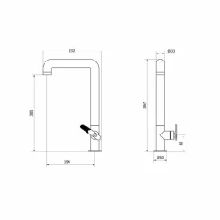 Grifo De Lavabo Alto Con Desagüe – Strem – 7974500 – Galindo