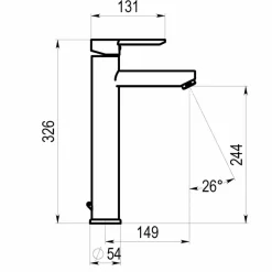 Grifo De Lavabo Alto Karim Due Eco – 8894550E – Galindo