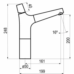 Grifo De Lavabo Alto Livra – 4965500 – Galindo