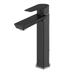 Grifo De Lavabo Alto Negro – Aroha – Galindo – 4605516 – LuxCover
