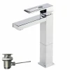 Grifo De Lavabo Alto Nitro Con Desagüe Automático Cromo – 5244500 – Galindo