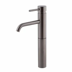 Grifo De Lavabo Alto Theo Dark Cromo Negro Cepillado – 8635536 – Galindo – LuxCover