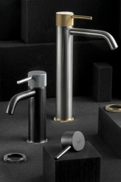 Grifo De Lavabo Alto Trama Níquel – 4975571 – Galindo – LuxCover