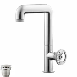 Grifo De Lavabo Caño Alto Con Desagüe – Strem – 7964500 – Galindo
