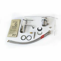 Grifo De Lavabo Caño Curvo Con Desagüe – Theo City – 8654000 – Galindo