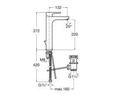 Grifo De Lavabo Con Desagüe Automático – L20 – Roca – A5A3C09C00
