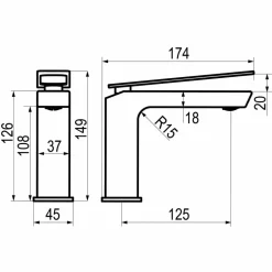 Grifo De Lavabo Con Desagüe – Kissme – 7844000 – Galindo