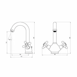 Grifo De Lavabo Cromo 6203300 – 1929 – Galindo