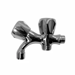 Grifo De Lavabo Doble Con Aireador 1/2 3/4 – 3837000 – Galindo