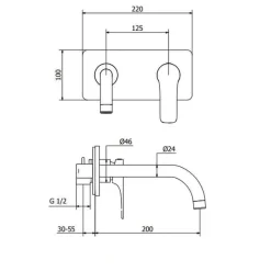 Grifo De Lavabo Empotrado Eco-green – Bass – Martelli