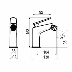 Grifo De Lavabo Kissme Mini – 7845300 – Galindo
