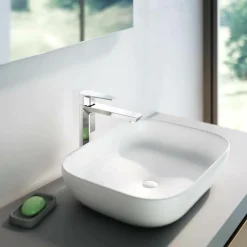 Grifo De Lavabo Medio Sin Desagüe Semiautomático – Aroha – Galindo – 4605100