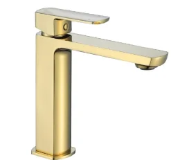 Grifo De Lavabo Monomando Oro Cepillado – Yanet YN301 36 – Kassandra
