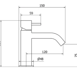 Grifo De Lavabo Monomando Sistema Eco-Green – Minimal – Martelli