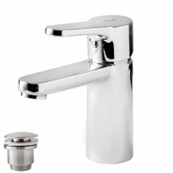 Grifo De Lavabo Monomando Apertura En Frío Con Desagüe Semiautomático – AF7174000 – Cónico – Galindo