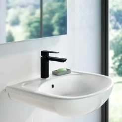 Grifo De Lavabo Monomando Negro – Aroha – Galindo – 4605016
