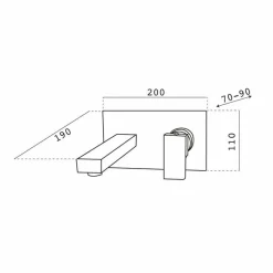 Grifo De Lavabo Mural – Zen – Galindo – 5345600