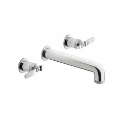 Grifo De Lavabo Mural Bimando Pulsador Lever – Strem – 7975600 – Galindo