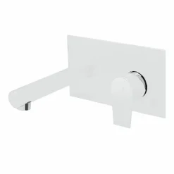 Grifo De Lavabo Mural Blanco – Aroha – Galindo – 4605611