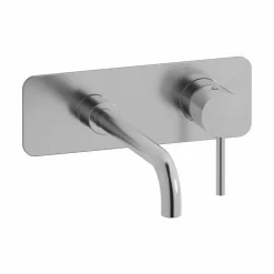 Grifo De Lavabo Mural Trama Níquel – 4975671 – Galindo – LuxCover