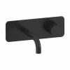 Grifo De Lavabo Mural Zoom Cromo Negro Cepillado – 4985636 – Galindo – LuxCover