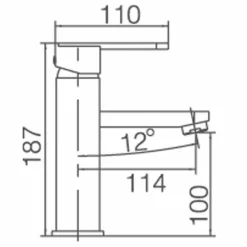 Grifo De Lavabo Negro – Roma – Imex Products – BDR001-1NG