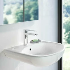 Grifo De Lavabo Nine Cromo Con Desagüe Semiautomático – 4624000 – Galindo
