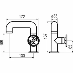 Grifo De Lavabo Strem Pulsador Round – 7965000 – Galindo