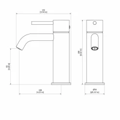 Grifo De Lavabo Trama Cromo Con Desagüe Semiautomático – 4974000 – Galindo
