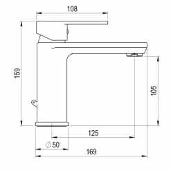 Grifo De Lavabo Zip Plus 2.0 Negro – 2155016 – Galindo – LuxCover