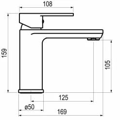 Grifo De Lavabo Zip Plus 2.0 Cromo – 2155000 – Galindo
