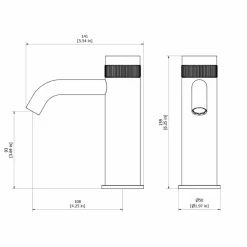 Grifo De Lavabo Zoom Cromo Negro Cepillado Con Desagüe Semiautomático – 4984036 – Galindo – LuxCover