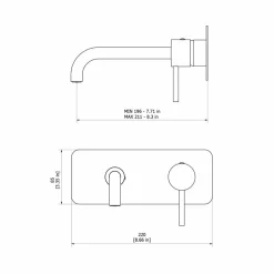 Grifo De Mural Lavabo Trama Cromo – 4975600 – Galindo
