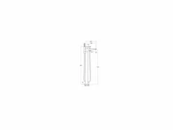 Grifo De Pie Para Bañera Con Inversor Automático, Ducha De Mano, Soporte Articulado, Columnas Verticales De Alimentación Y Flexible De 1,70 M – Atlas – Roca – A5A2790C00