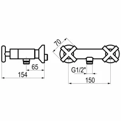 Grifo Ducha Cromo Con Accesorios De Ducha – Matrix – 8243000 – Galindo