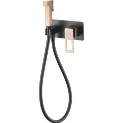 Grifo Empotrado De Bidé Negro Oro Rosa BDC032-5NOR – Suecia – Imex
