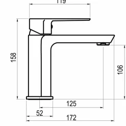 Grifo Lavabo Aroha RAL-2002 – Griferías Galindo – 4605000_RAL2002