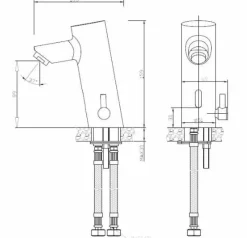 Grifo Mezclador Electrónico Encimera Negro Caudal Estándar – 07261M.N – Nofer