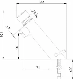 Grifo Mezclador Temporizado Para Lavabo Encimera – 07430M.N – Nofer