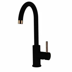 Grifo Monomando Cocina Fregadero Negro Oro Rosa – Zenit – Llavisan – L166054
