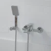 Grifo Monomando De Bañera Alpha Cromo Con Equipo (Mango De Ducha, Flexo Y Soporte) – 01ALP411CR – AQG