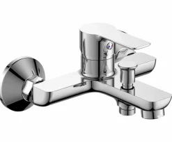 Grifo Monomando De Bañera Sky Cromo Con Equipo (Mango De Ducha, Flexo Y Soporte) – 01SKY401CR – AQG