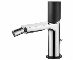 Grifo Monomando De Bidet Tube Cromo/Negro – 01TUB200NC – AQG