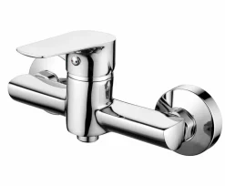 Grifo Monomando De Ducha Lile Cromo Con Equipo (Mango De Ducha, Flexo Y Soporte) – 01LIL301CR – AQG